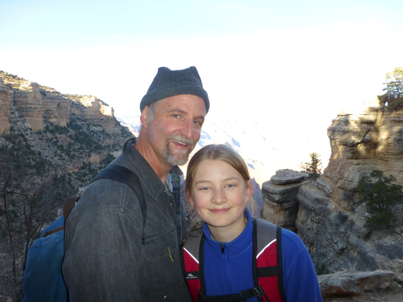 Jesse & Eric at the top of the Bright Angel Trail (10 miles of up)