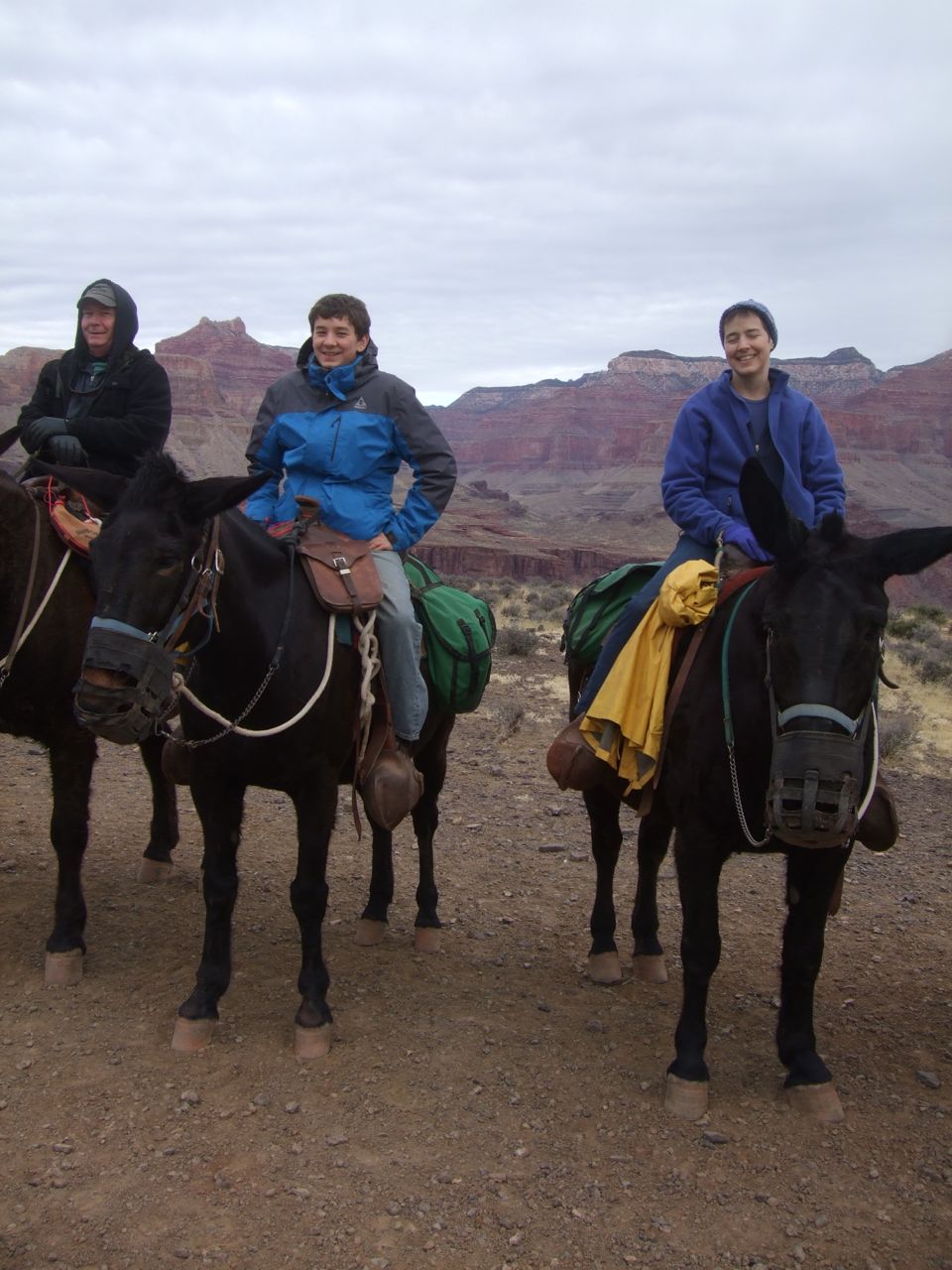 Will & Ellen on the mule ride up